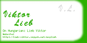 viktor lieb business card